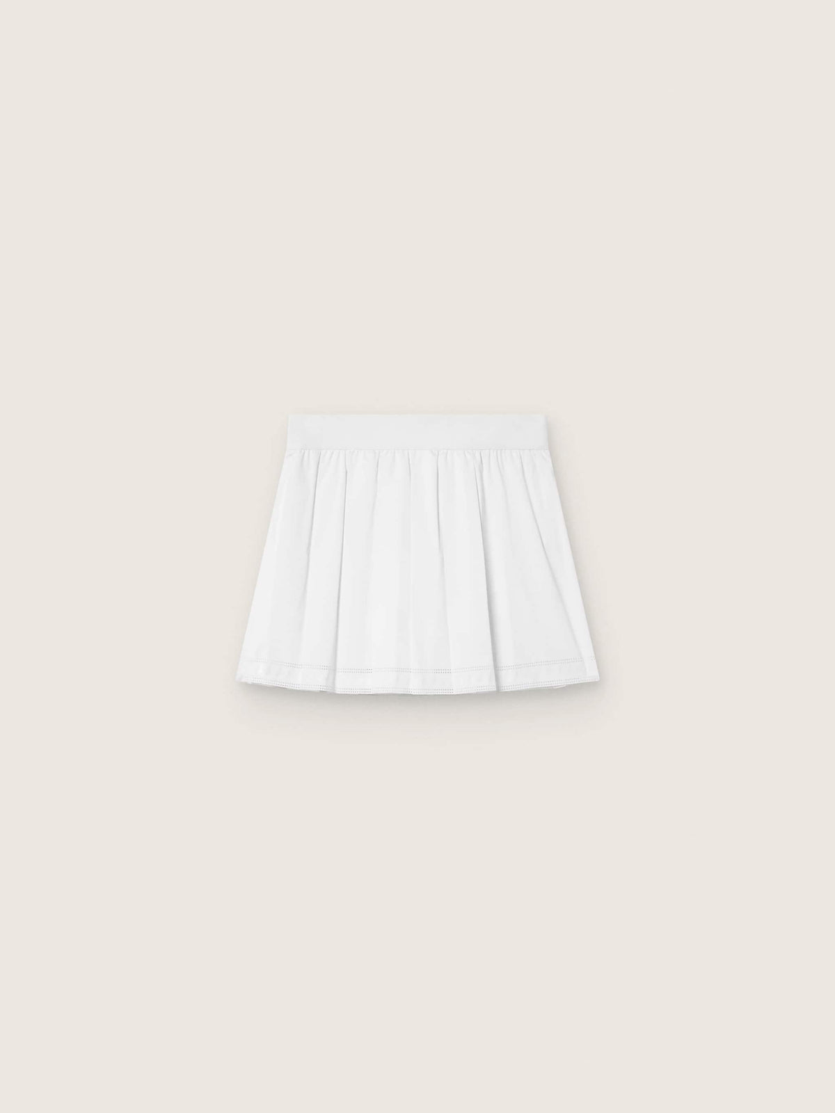 Golden Goose Pleated sports miniskirt in white