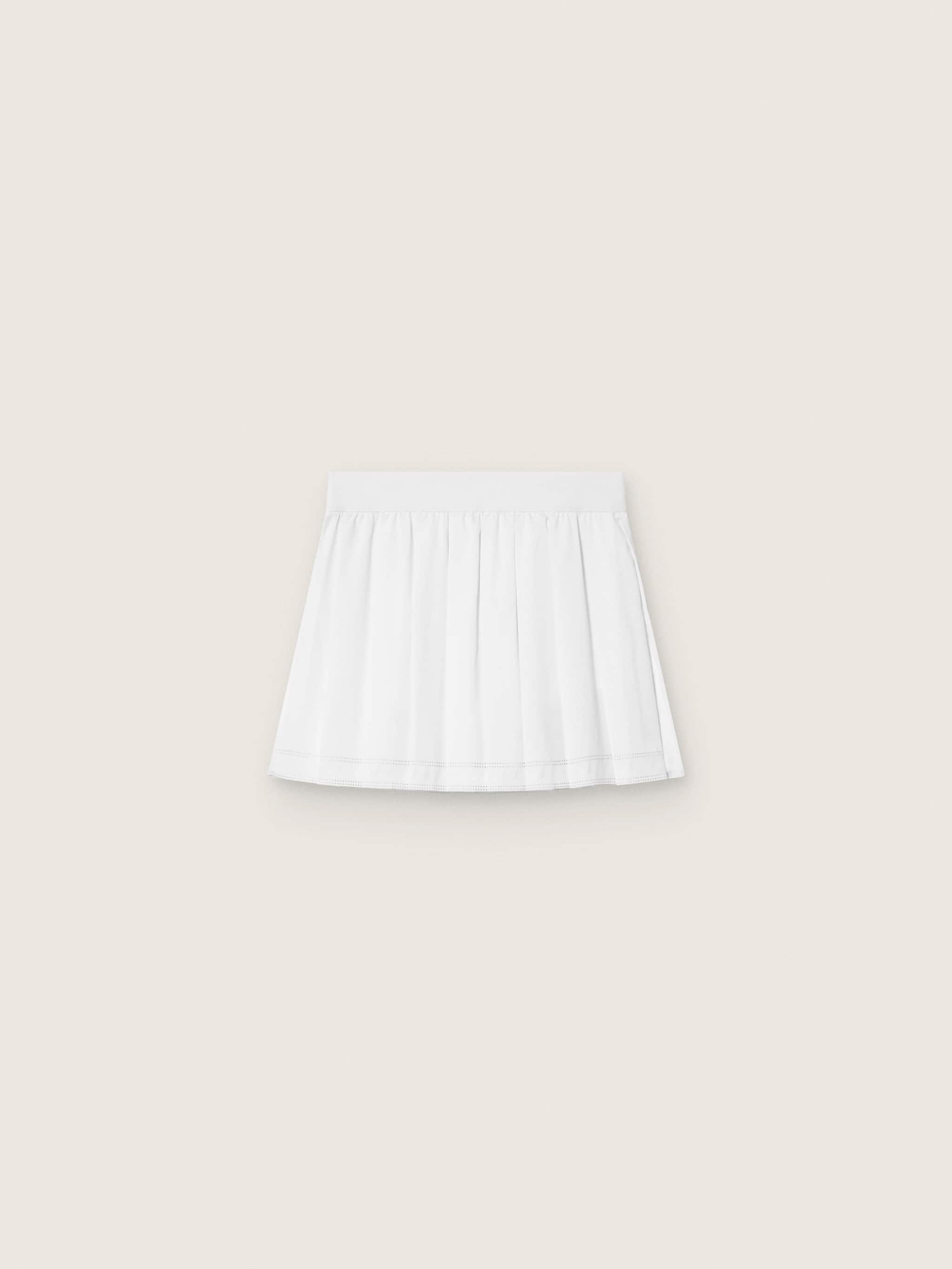 Golden Goose Pleated sports miniskirt in white