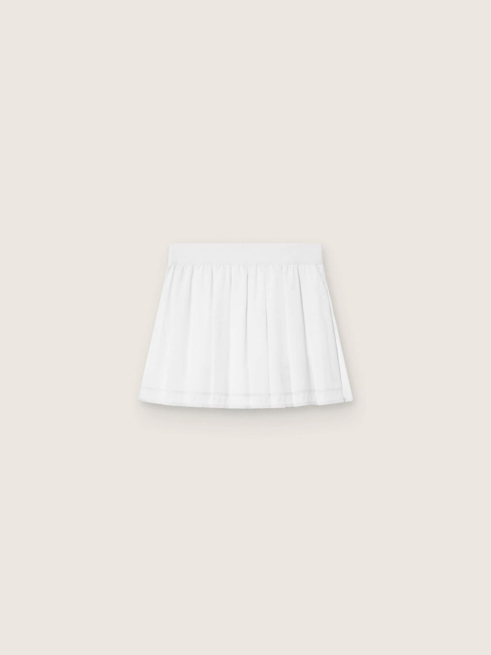 Golden Goose Pleated sports miniskirt in white