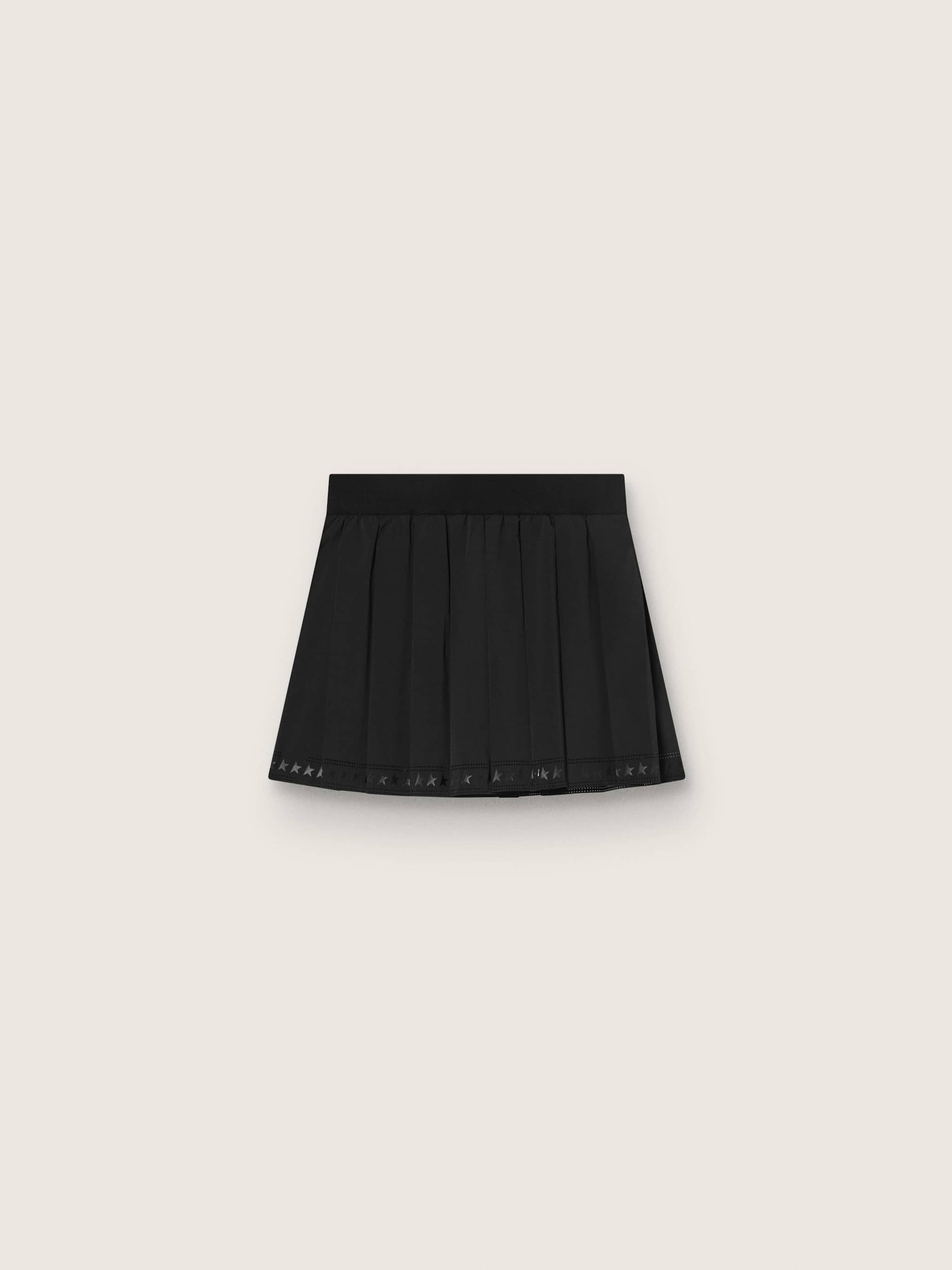 Golden Goose Pleated sports miniskirt in black