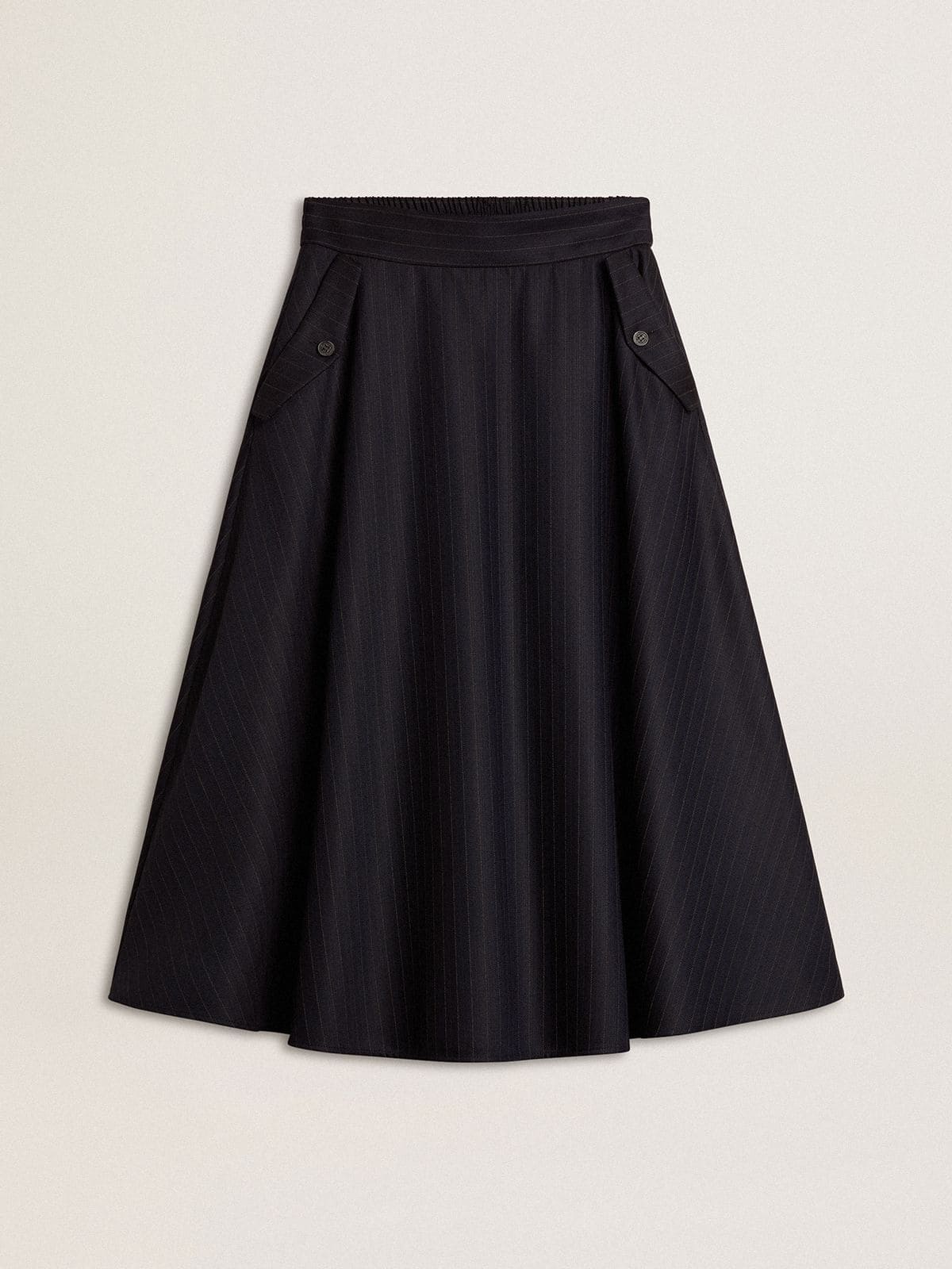 Golden Goose Women’s midnight blue wool skirt