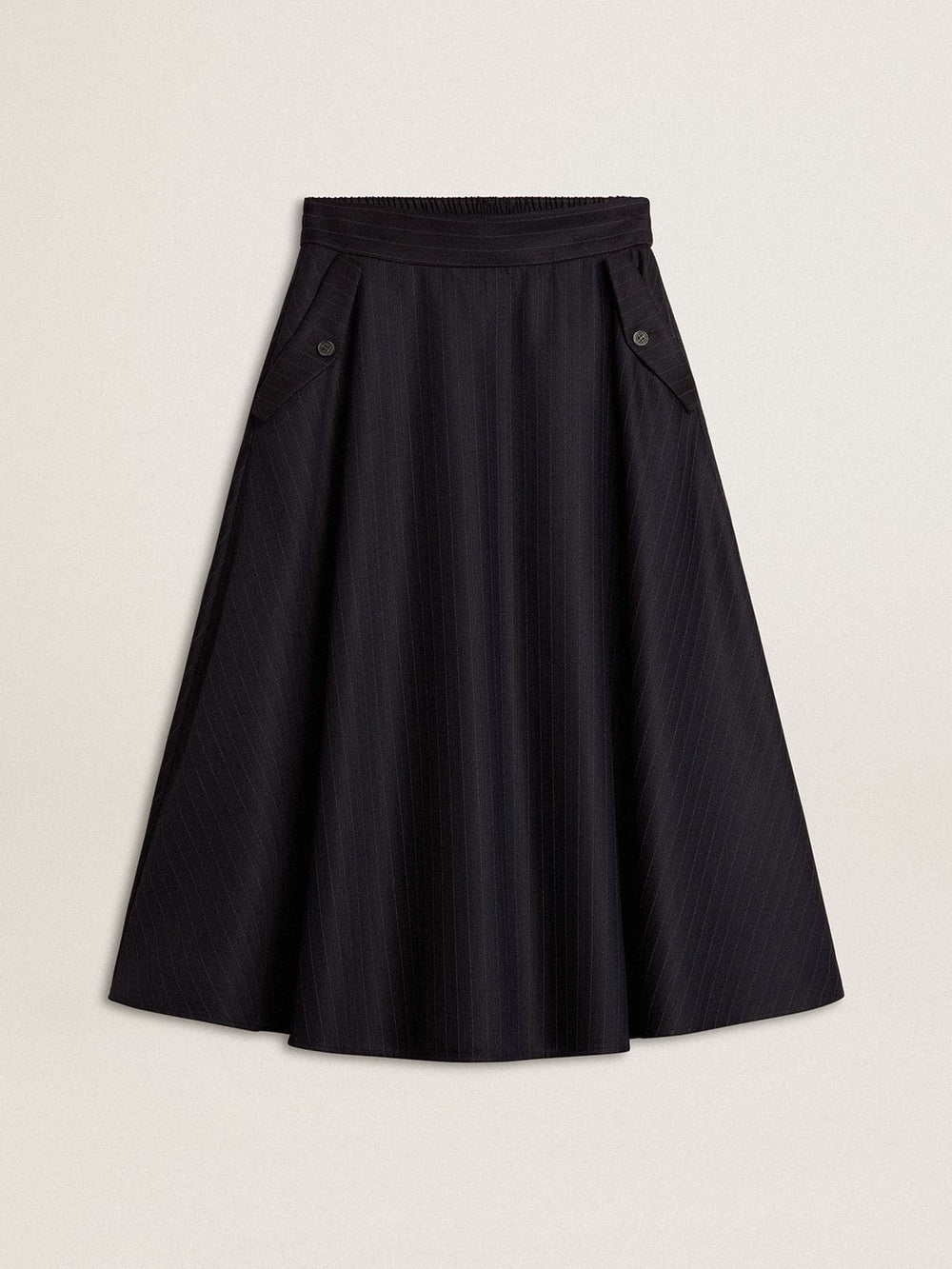 Golden Goose Women’s midnight blue wool skirt