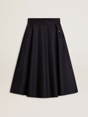 Golden Goose Women’s midnight blue wool skirt