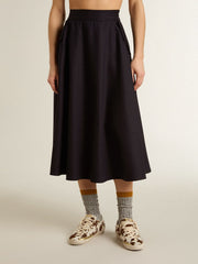 Golden Goose Women’s midnight blue wool skirt