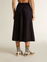 Golden Goose Women’s midnight blue wool skirt