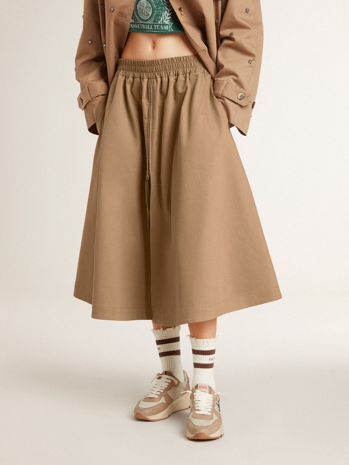 Golden Goose Women’s beige circle skirt