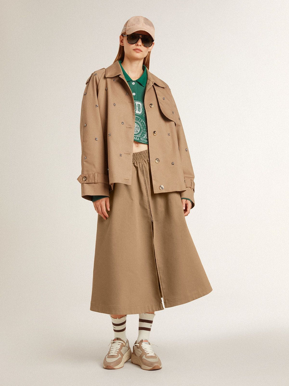 Golden Goose Women’s beige circle skirt