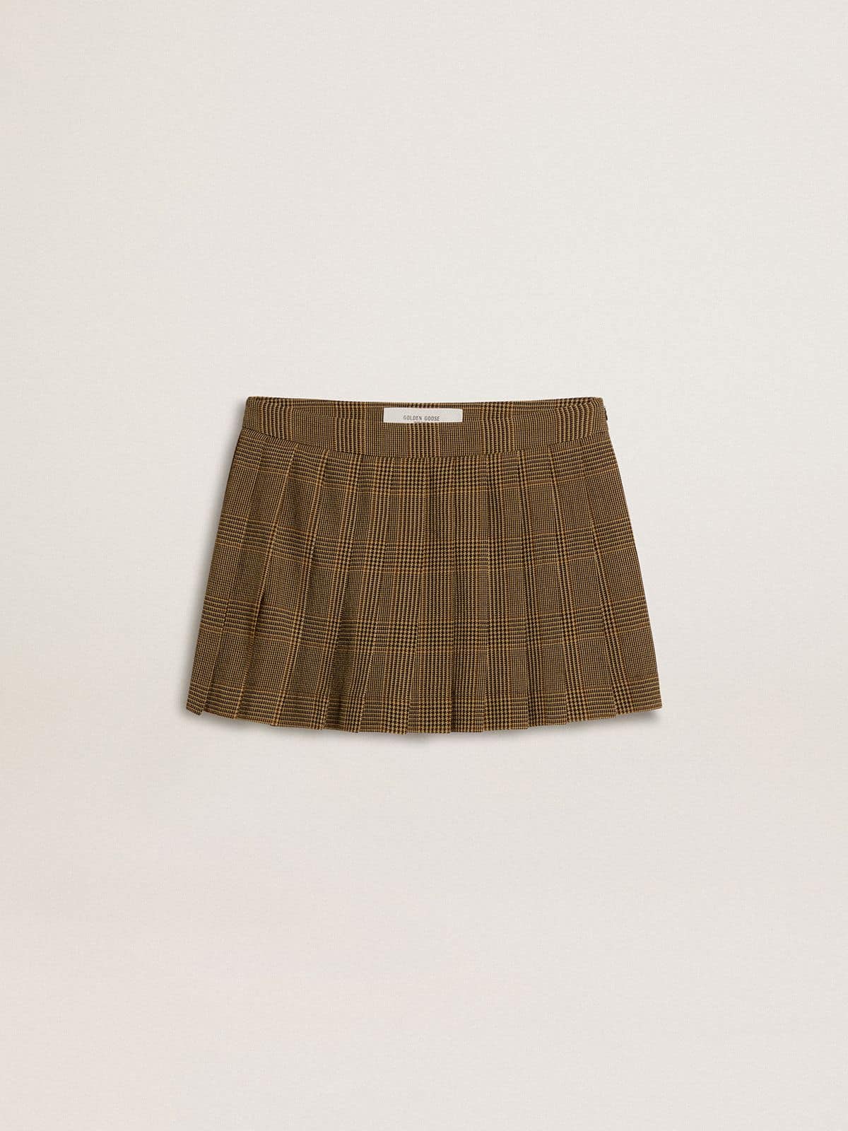 Golden Goose Wool pleated mini skirt