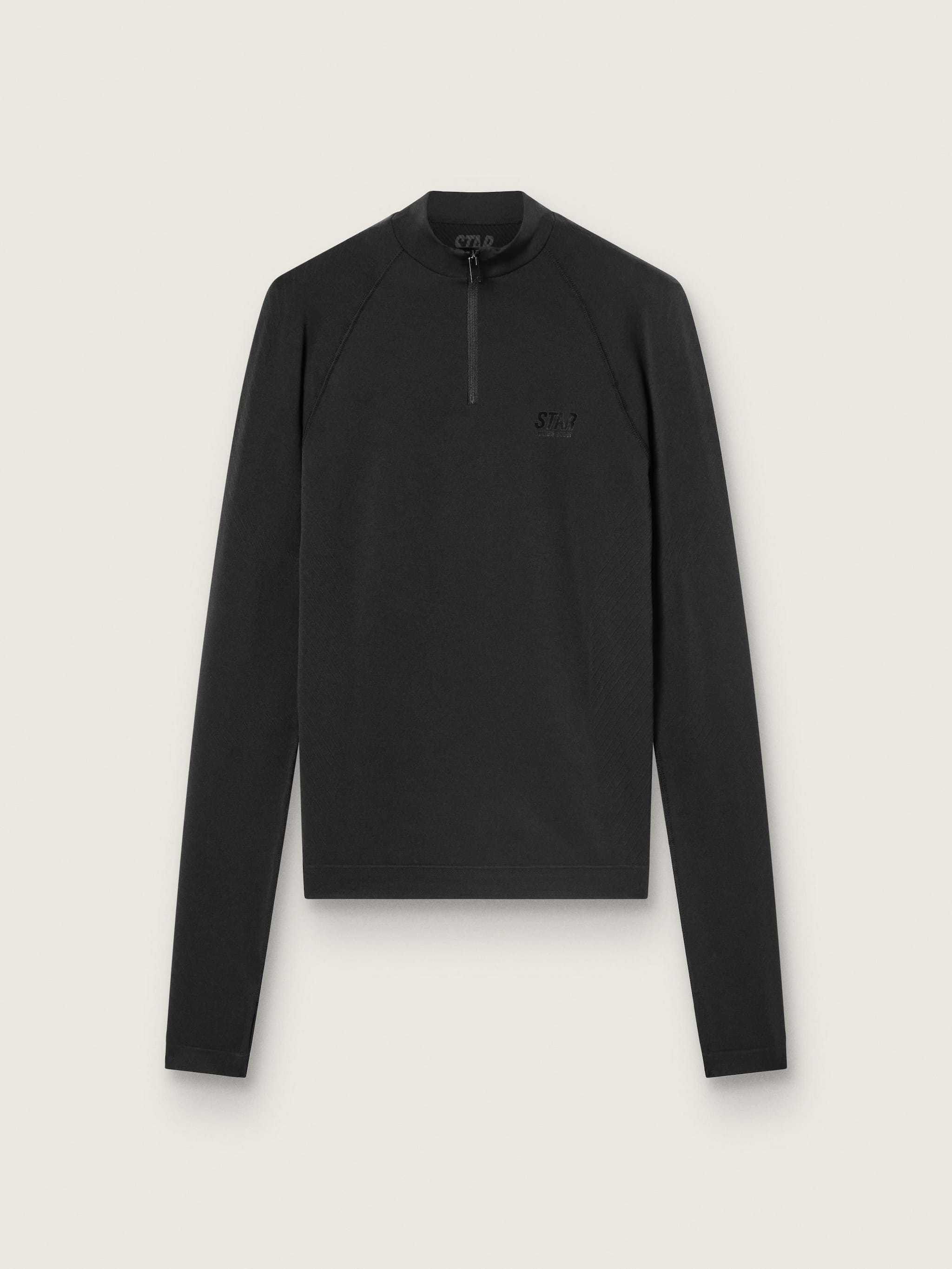 Golden Goose Women's black long-sleeve sports top with zip