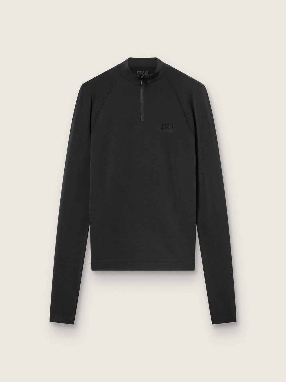 Golden Goose Women's black long-sleeve sports top with zip