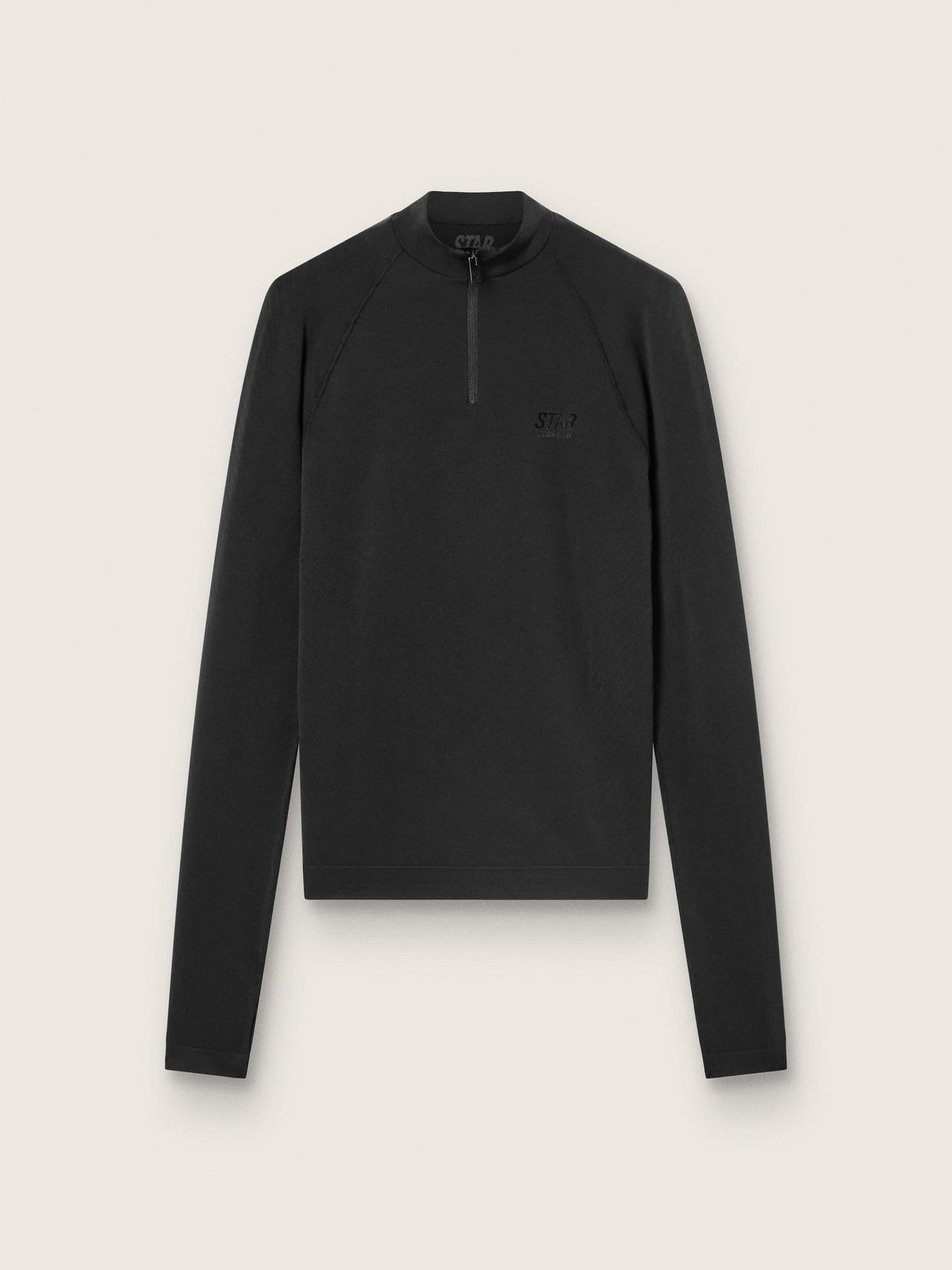 Golden Goose Women's black long-sleeve sports top with zip