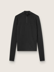 Golden Goose Women's black long-sleeve sports top with zip