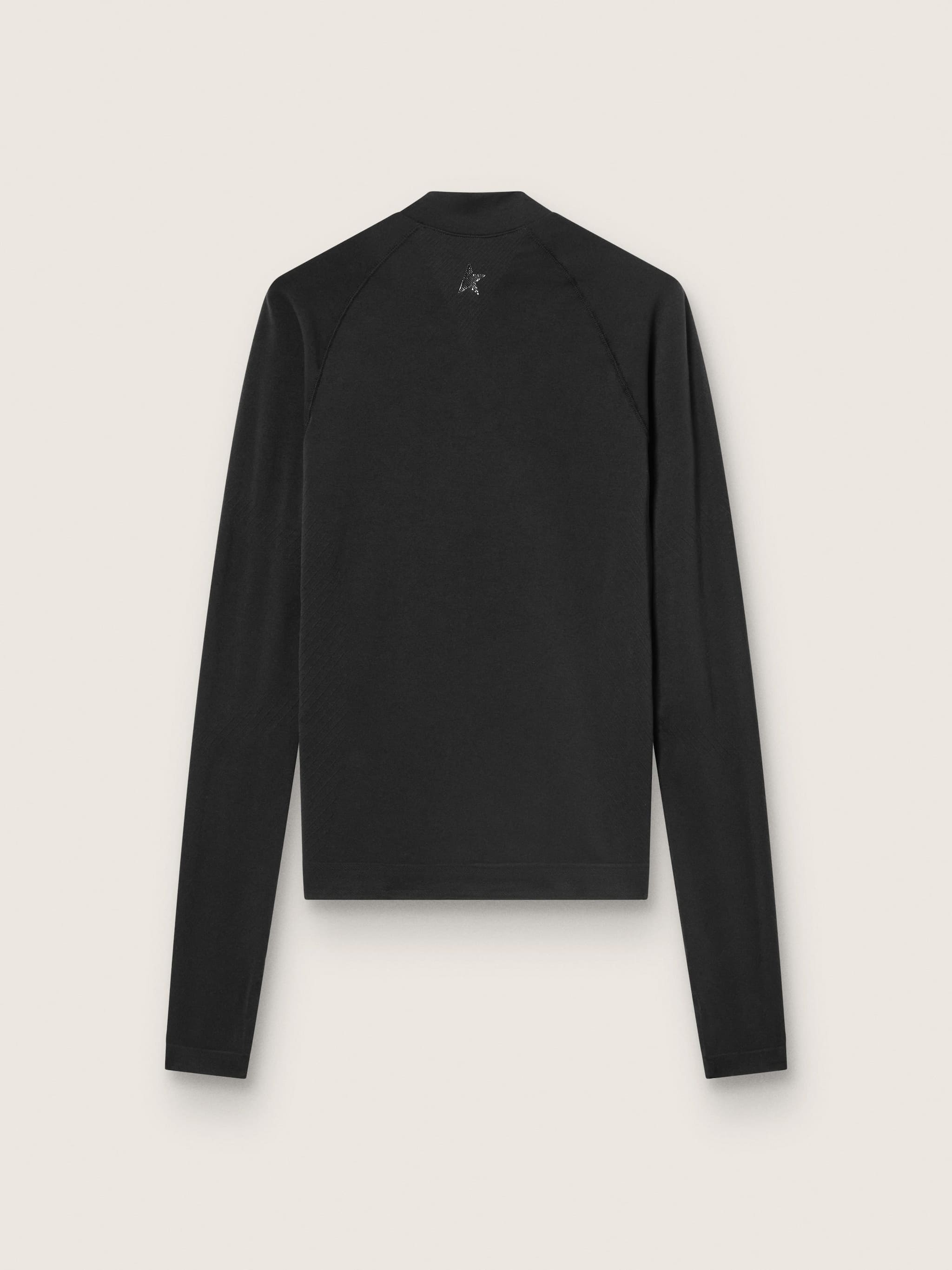 Golden Goose Women's black long-sleeve sports top with zip