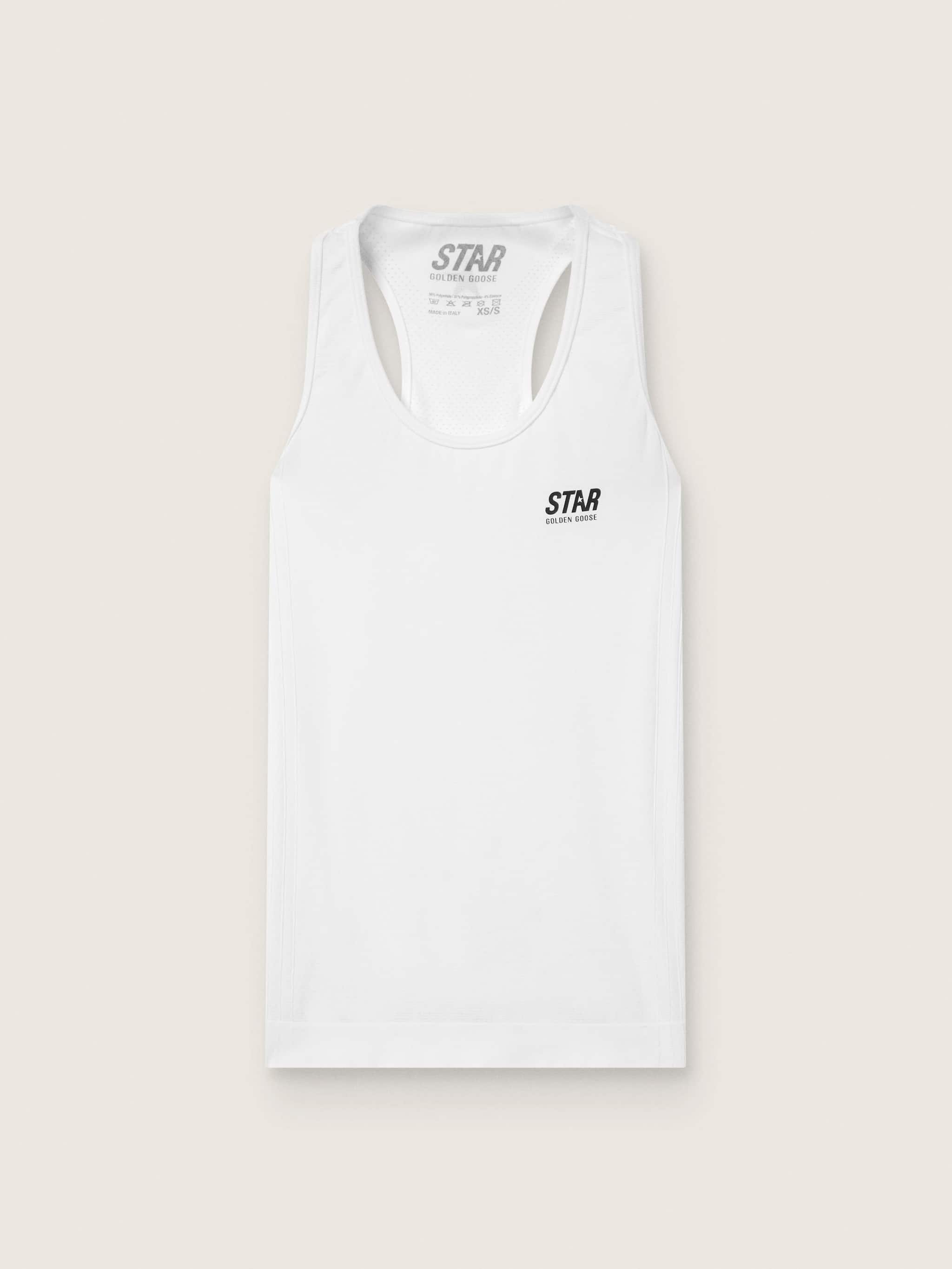 Golden Goose Women's white sports tank top