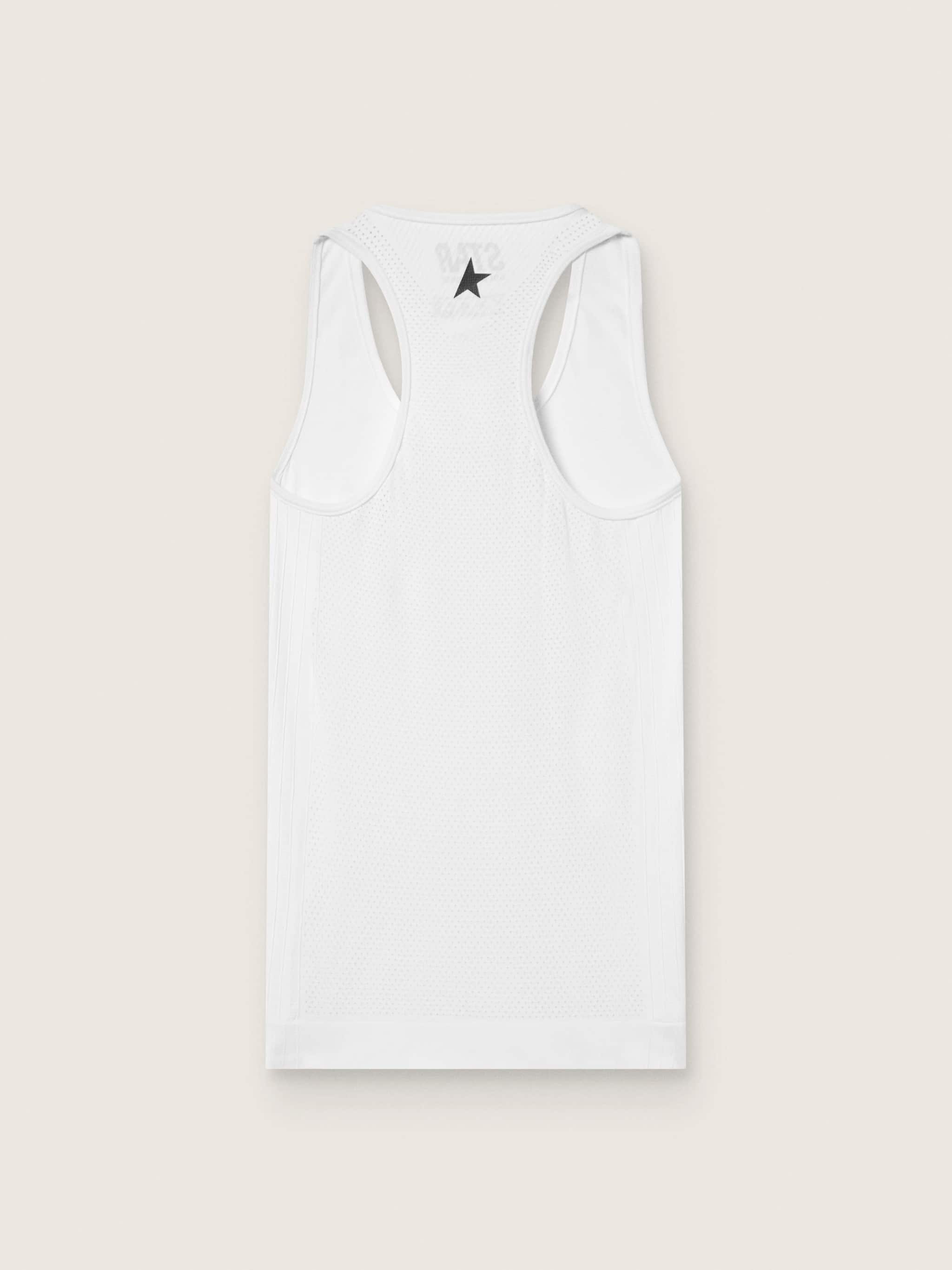 Golden Goose Women's white sports tank top