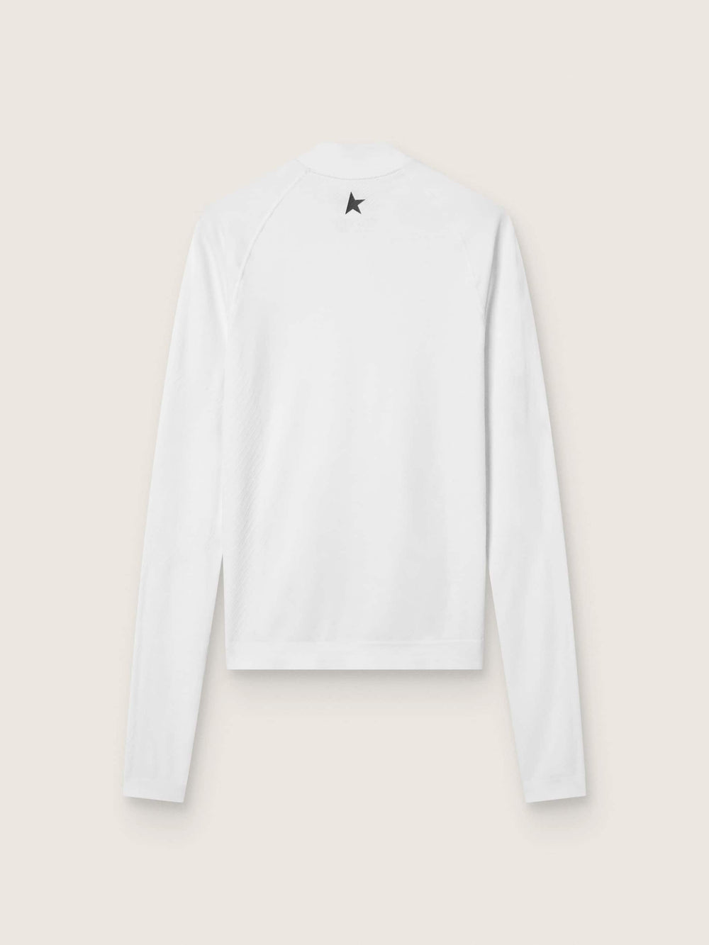 Golden Goose Women's white long-sleeve sports top with zip