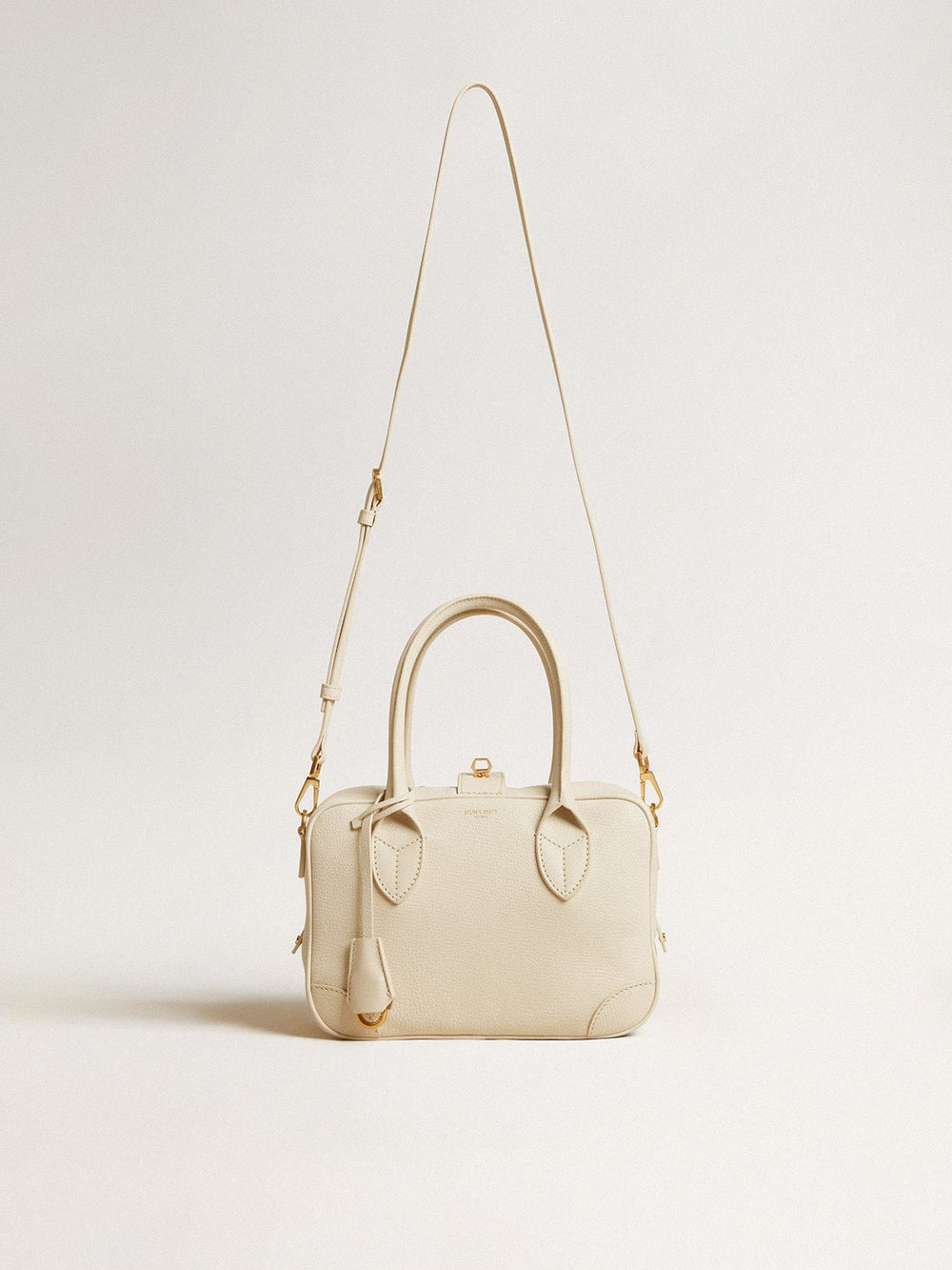 Golden Goose Vita Bag in butter-colored leather with gold details