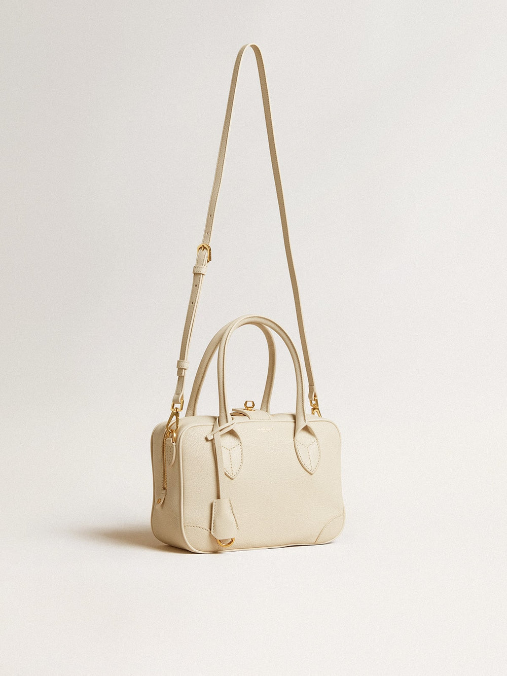 Golden Goose Vita Bag in butter-colored leather with gold details