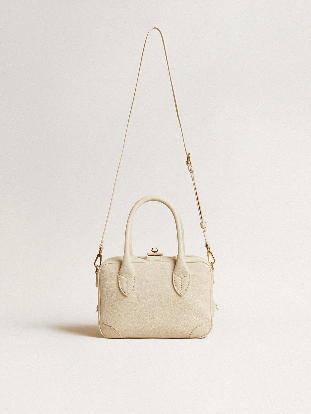 Golden Goose Vita Bag in butter-colored leather with gold details