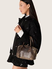 Golden Goose Vita Bag in brown vintage leather with gold details