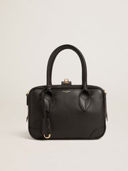 Golden Goose Vita Bag in smooth black leather with gold details