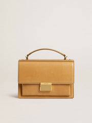 Golden Goose Venezia Bag in ochre yellow embossed leather with gold details
