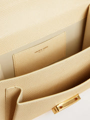 Golden Goose Venezia Bag in beige python-print leather with gold details