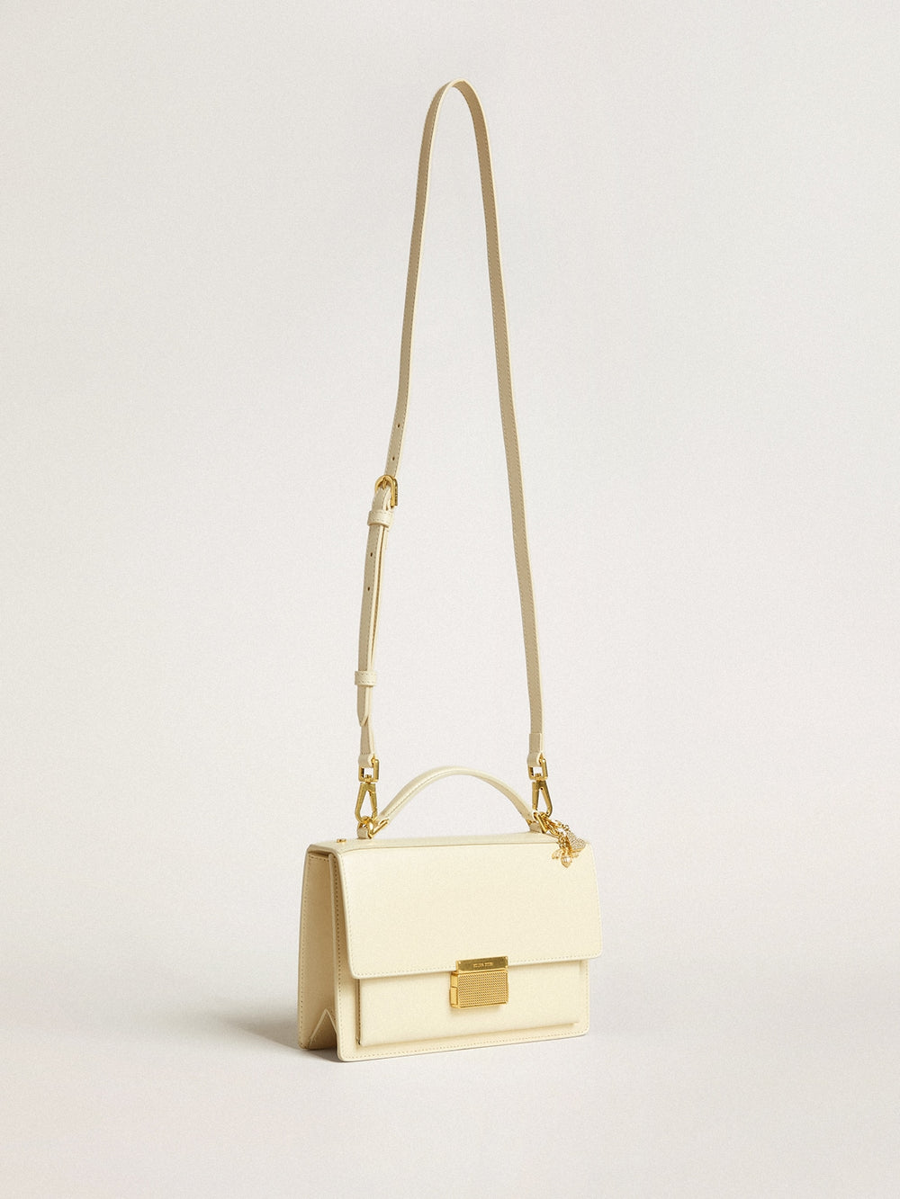 Golden Goose Venezia Bag in butter-colored boarded leather with double charm