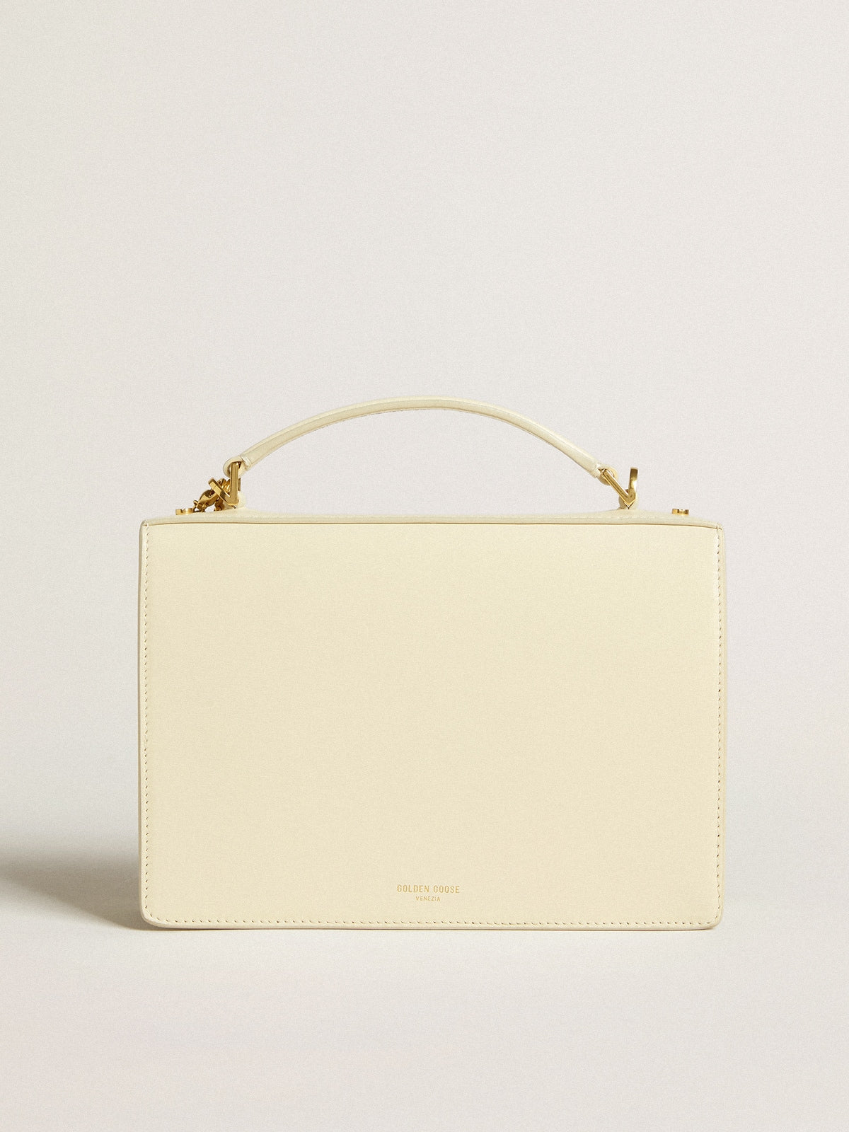Golden Goose Venezia Bag in butter-colored boarded leather with double charm