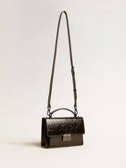 Golden Goose Venezia Bag in black metallic leather with black details