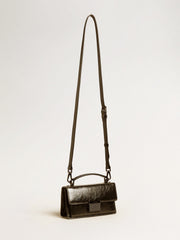 Golden Goose Small Venezia Bag in black metallic leather with black details