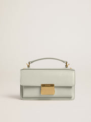 Golden Goose Small Venezia Bag in mineral-gray boarded leather with gold details