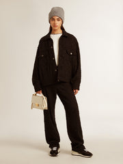 Golden Goose Venezia Bag in butter-colored boarded leather with gold details