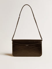 Golden Goose Gioia Bag in black glossy leather with metal details