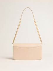 Golden Goose Gioia Bag in pale pink boarded leather with gold details