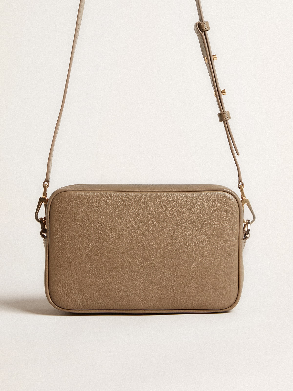 Golden Goose Star Bag in sage-green leather with tone-on-tone star