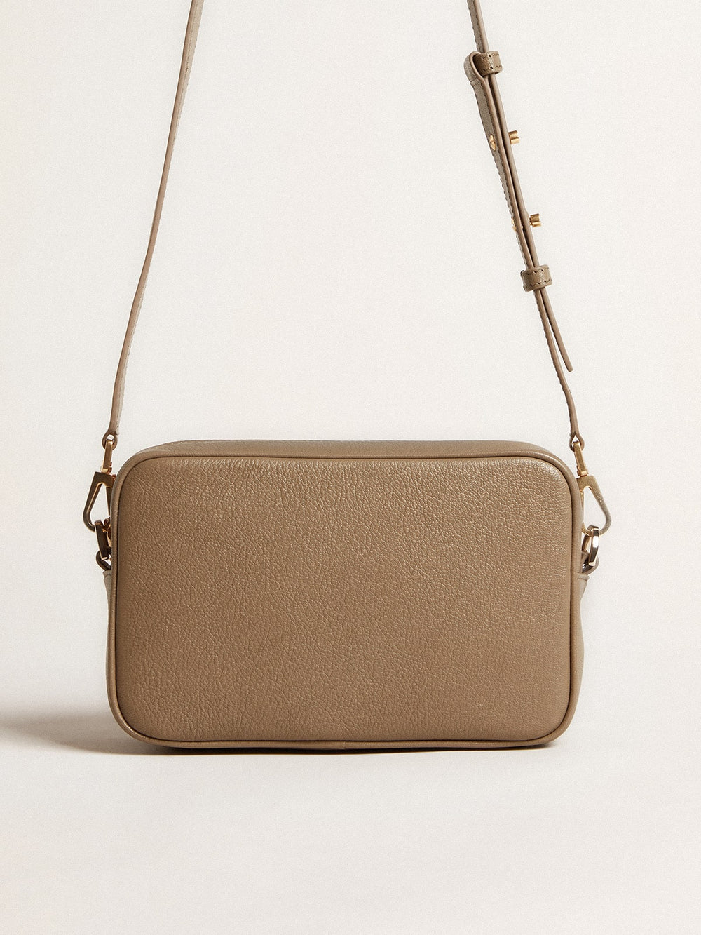 Golden Goose Star Bag in sage-green leather with tone-on-tone star