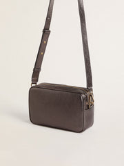 Golden Goose Star Bag in gray metallic leather with Swarovski crystal star