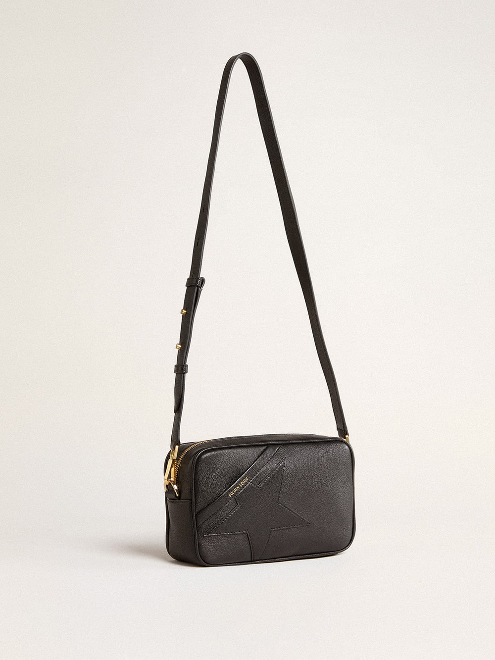 Golden Goose Star Bag in black leather with tone-on-tone star