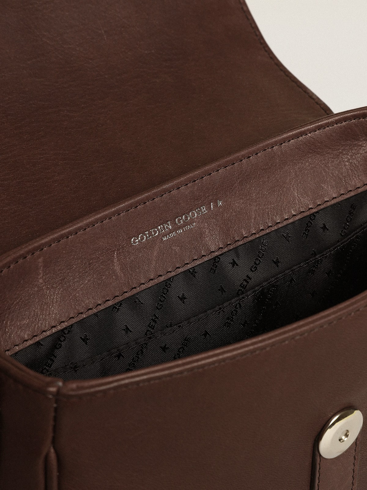 Golden Goose Women's Francis Bag small in dark brown leather