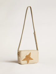 Golden Goose Star Bag in butter-colored hammered leather with Swarovski crystal star