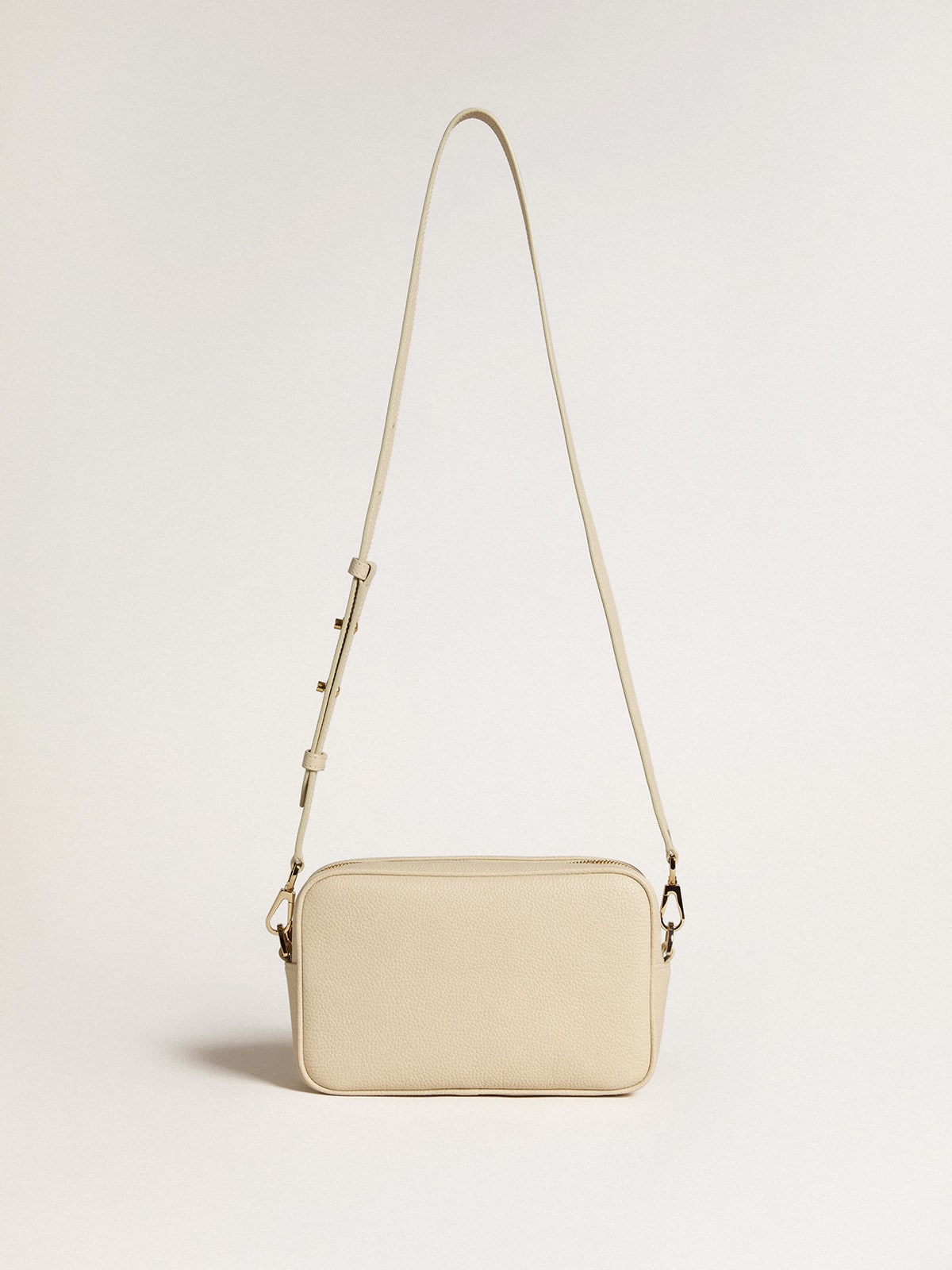 Golden Goose Star Bag in butter-colored hammered leather with Swarovski crystal star