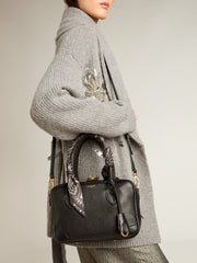 Golden Goose Vita Bag in black sheepskin leather with gold details