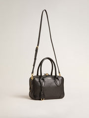 Golden Goose Vita Bag in black sheepskin leather with gold details