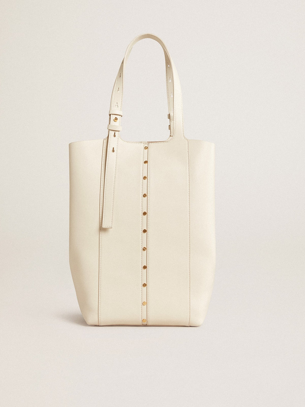 Golden Goose 24/7 Bag North South in butter-colored leather with adjustable handles