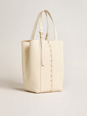 Golden Goose 24/7 Bag North South in butter-colored leather with adjustable handles