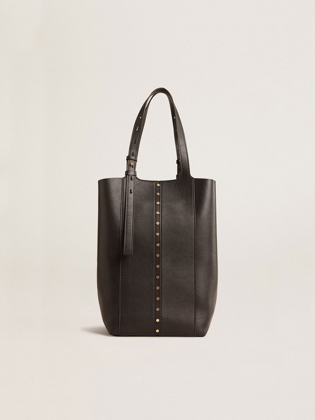 Golden Goose 24/7 Bag North South in black leather with adjustable handles