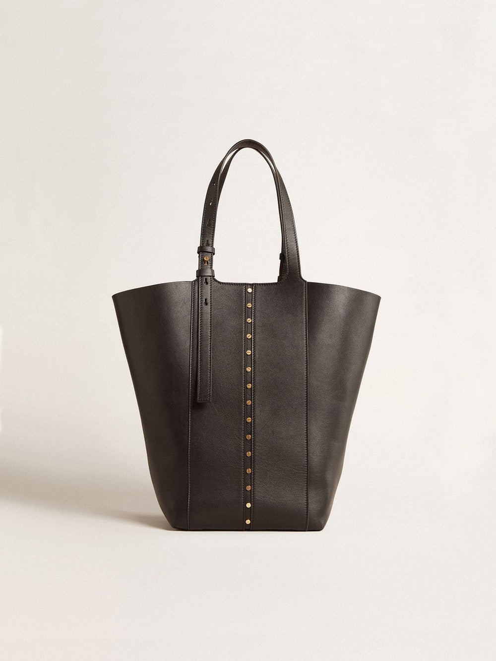 Golden Goose 24/7 Bag North South in black leather with adjustable handles