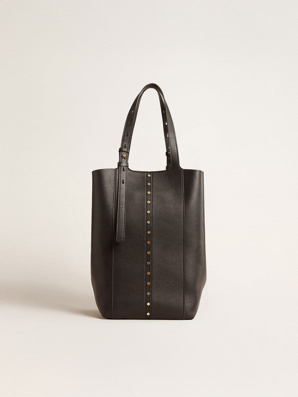 Golden Goose 24/7 Bag North South in black leather with adjustable handles