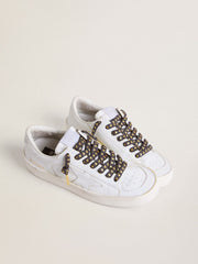 Golden Goose Dark gray Lurex laces with contrasting gold stars
